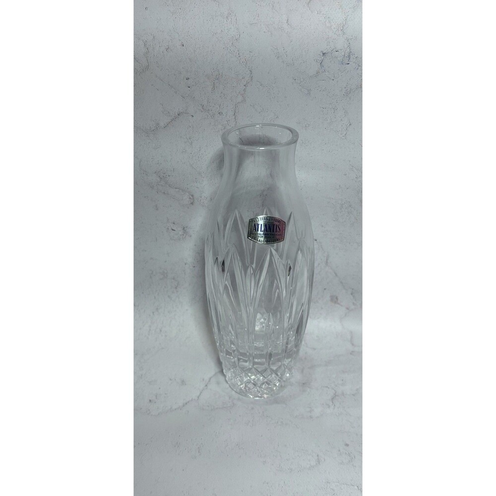 Vintage Atlantis Crystal Bud Vase 6" - Chartres (Cut) *DISCONTINUED PIECE*